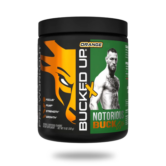 Bucked Up x Conor McGregor Notorious Buck Pre-Workout Powder 30 Servings Supplement Facts - Citrulline Malate | Svpplements