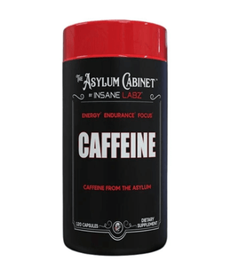 Insane Labz Caffeine Capsules 100mg 120 Servings - Caffeine Anhydrous 100mg | Svpplements