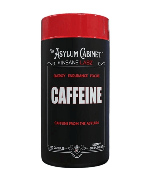 Insane Labz Caffeine Capsules 100mg 120 Servings - Caffeine Anhydrous 100mg | Svpplements