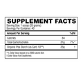 Condemned Labz C-Block 10 Endurance Carbohydrate Powder 40 Servings Supplement Facts - Organic Pea Starch 25g | Svpplements