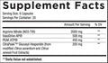 Core Nutritionals Peak Pump Formula Powder 20 Servings Supplement Facts - Arginine Nitrate (NO3-T®) 2000 mg | Svpplements