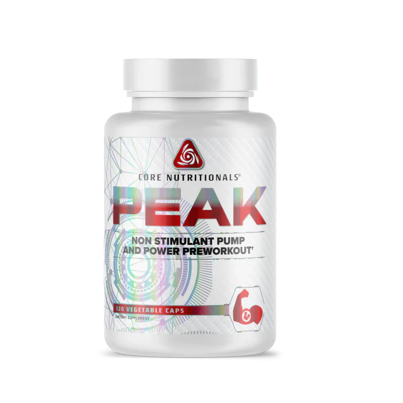 Core Nutritionals Peak Pump Formula Powder 20 Servings - Arginine Nitrate (NO3-T®) 2000 mg | Svpplements