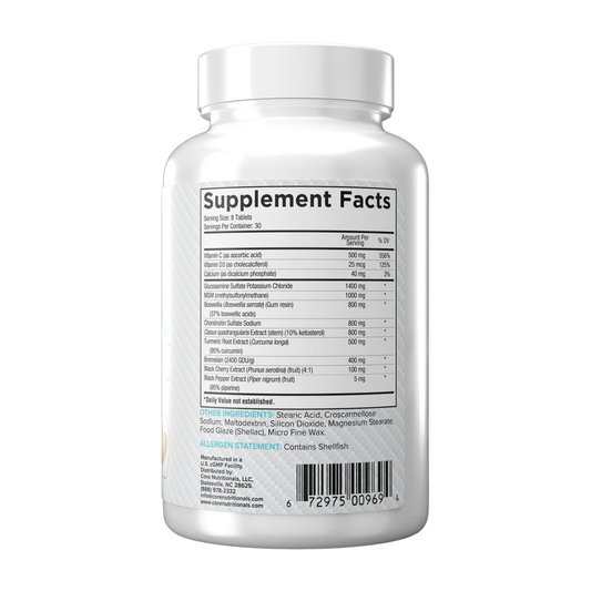 Core Nutritionals | Flex Joint Formula | 28 Servings - [{'dose': 'unknown', 'name': 'Glucosamine sulfate'}, | Svpplements