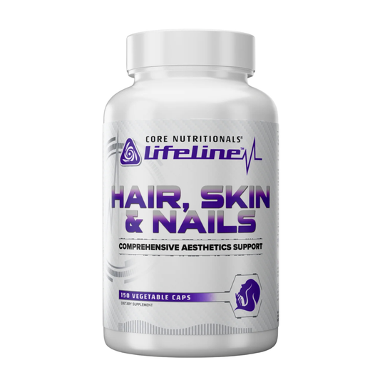 Core Nutritionals Hair Skin Nails Supplement Capsules 30 Servings - Biotin 5000mcg | Svpplements