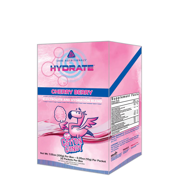 Core Nutritionals HYDRATE Hydration Powder 20 Servings - Sodium 350mg | Svpplements