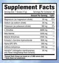 Core Nutritionals Essential Pre-Workout Powder 30 Servings Supplement Facts - L-Citrulline 6000mg | Svpplements