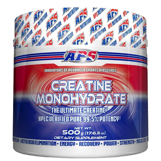 APS Nutrition Creatine Monohydrate Powder 500 Grams 100 Servings - Creatine Monohydrate | Svpplements