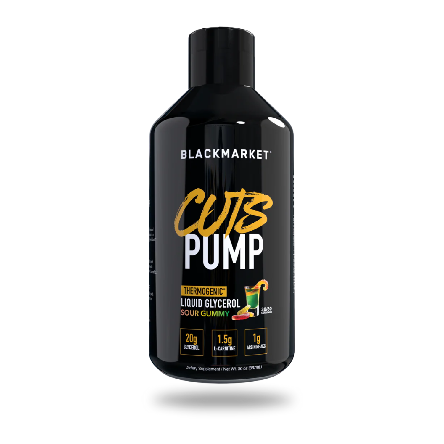 BlackMarket Labs | Cuts Pump Liquid Glycerol | 30/60 Serving