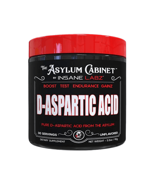 Insane Labz D-Aspartic Acid Hormone Support Powder 30 Servings - D-Aspartic Acid 3g | Svpplements