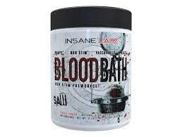 Insane Labz Blood Bath SAW Non-Stim Pump Powder 40 Servings - L-Citrulline Malate 2:1 6g per 2 scoops | Svpplements