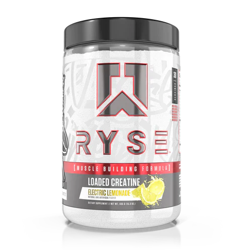 RYSE Loaded Creatine Strength Formula Powder 30 Servings Supplement Facts - Creatine Monohydrate 4g | Svpplements