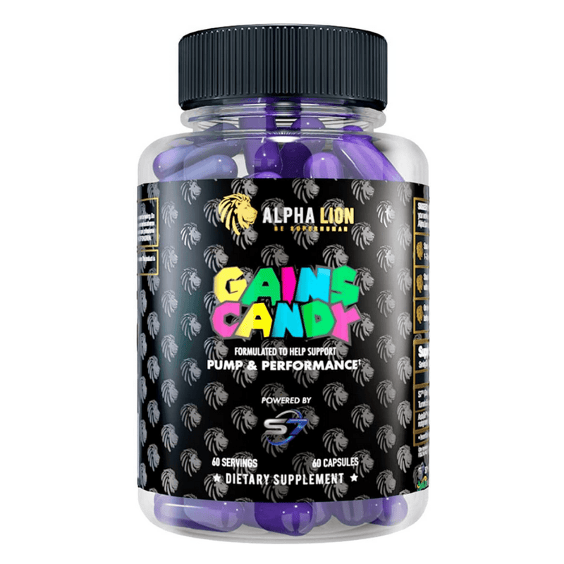 Alpha Lion Gains Candy S7 Pump Capsules 60 Servings - S7™ 50mg | Svpplements
