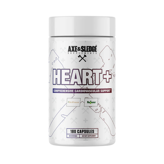 Axe & Sledge Heart+ Cardiovascular Support Supplement 30 Servings - Rejuna® Arjuna Extract 1000mg | Svpplements