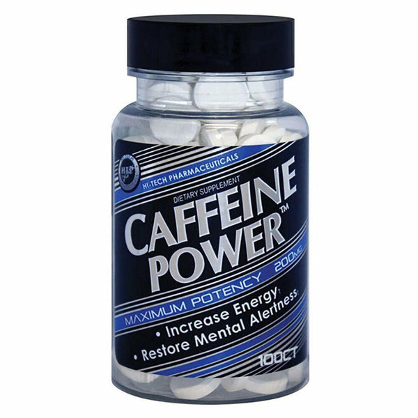 Hi-Tech Pharmaceuticals Caffeine Power Caffeine Tablets 100 Servings - Caffeine 200mg | Svpplements