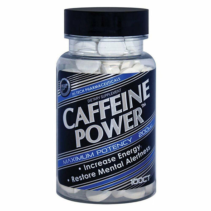 Hi-Tech Pharmaceuticals Caffeine Power Caffeine Tablets 100 Servings - Caffeine 200mg | Svpplements