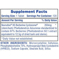 Hi-Tech Berberine Metabolic Support Supplement 120 Servings Supplement Facts - Nexrutine® XS Berberine | Svpplements