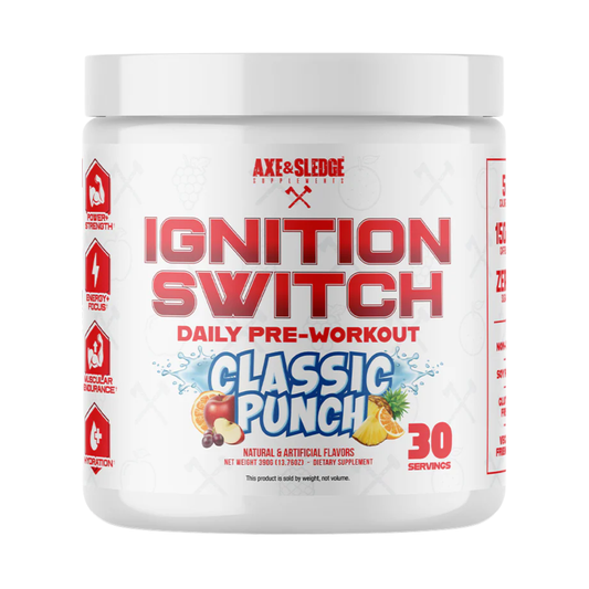 Axe & Sledge Ignition Switch Pre-Workout Powder 30 Servings - L-Citrulline 4000mg | Svpplements