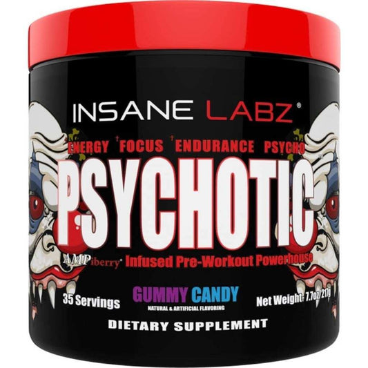 Insane Labz Pre-Workout Gummy Candy 35 Servings - Beta-Alanine Undisclosed | Svpplements