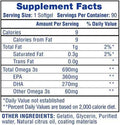 Hi-Tech Pharmaceuticals Fish Oil Softgels 90 Servings Supplement Facts - EPA 360mg | Svpplements