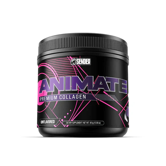 Sender Animate Joint Support Collagen Powder 41 Servings - Hydrolyzed Bovine Collagen Peptides 11g | Svpplements