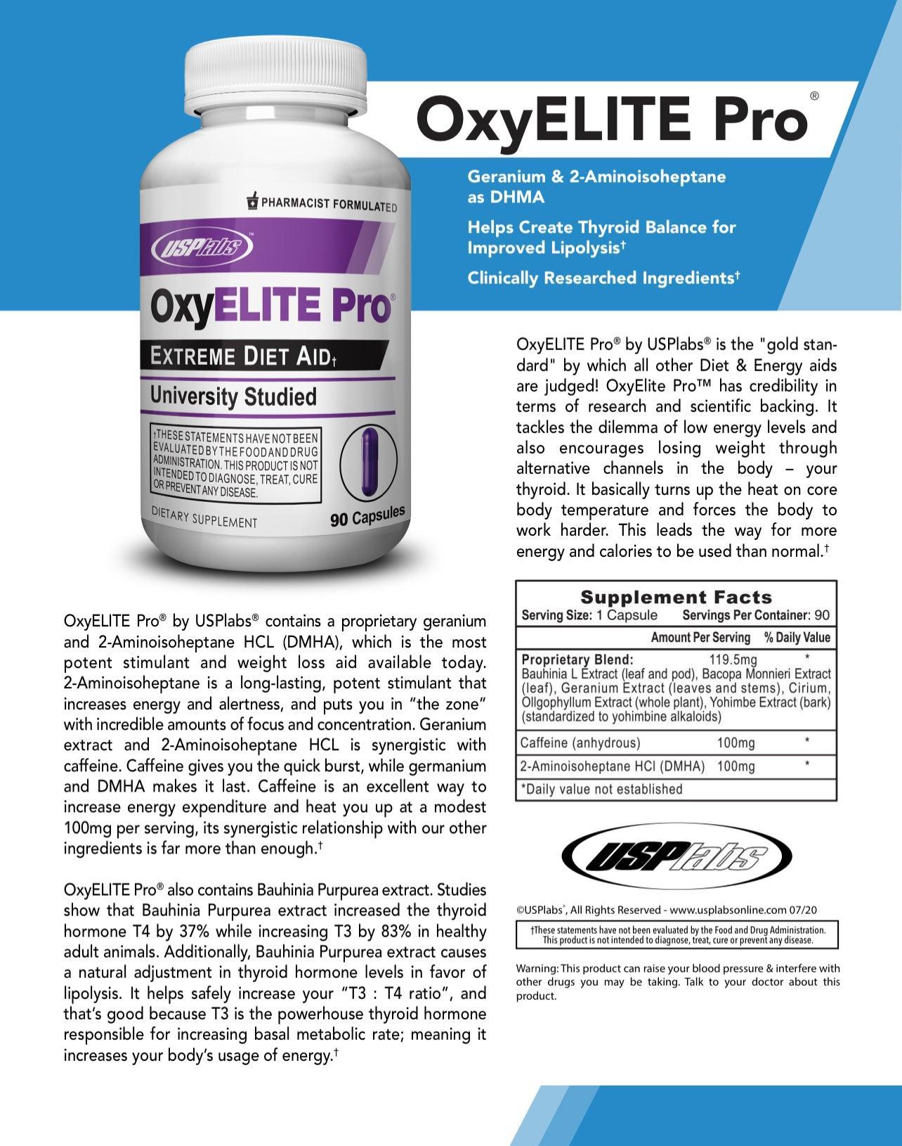 USPLabs | OxyElite Pro | Fat Burner | 90 Caps