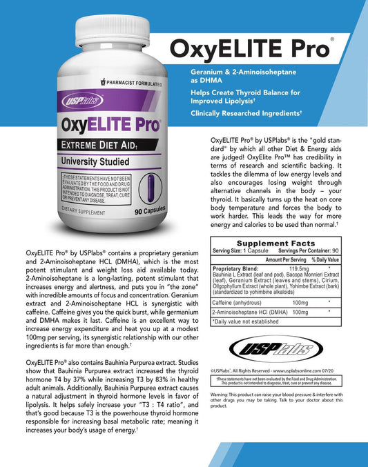 USP Labs Dietary Supplement - Supplement Facts | Svpplements