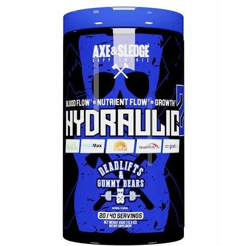 Axe & Sledge Hydraulic 2 Stim-Free Pre-Workout Powder 40 Servings Supplement Facts - L-Citrulline 8,000mg | Svpplements