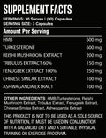 Darkside Dark Mass Hormone Support Capsules 30 Servings Supplement Facts - Turkesterone 600mg | Svpplements