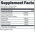Bucked Up Bucked Up Six Point Creatine 30 Servings - Back View | Svpplements