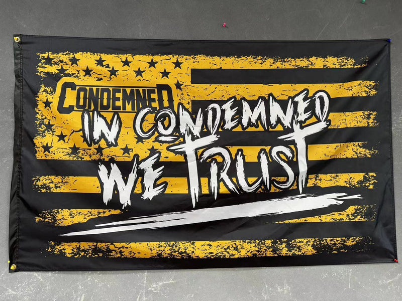 Condemned Labz In Condemned We Trust Flag General Wellness N/A - Official Condemned Labz merchandise item | Svpplements