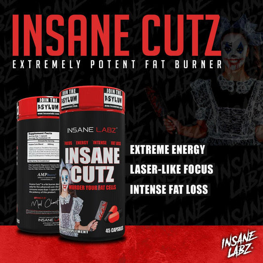Insane Labz Fat Burner Capsules 45 Servings Supplement Facts - 666mg proprietary blend | Svpplements