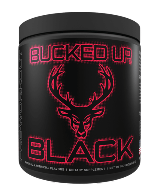Bucked Up Black Pre-Workout Powder 30 Servings - Citrulline Malate 6000mg | Svpplements