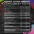 Inspired DVST8 Dark Pre-Workout Powder 40 Servings Supplement Facts - L-Citrulline 6,666mg | Svpplements