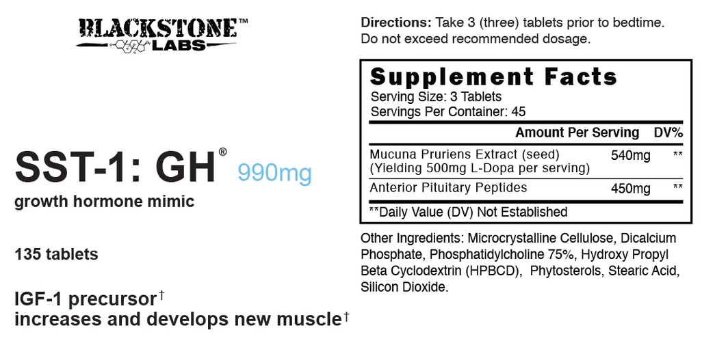 Blackstone Labs | SST-1: IGF  SST-1 : GH