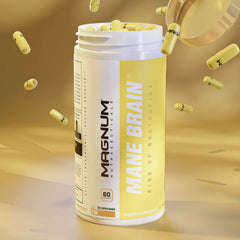 Magnum Nutraceuticals Mane Brain Nootropic Capsules 30 Servings - N-Acetyl L-Tyrosine 350mg | Svpplements