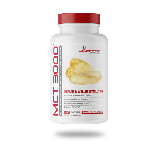 Metabolic MCT 3000 CLA Softgels Fat Burner 60 Servings - Conjugated Linoleic Acid 2520mg | Svpplements