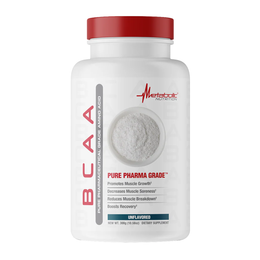 Metabolic Nutrition BCAA Unflavored Amino Powder 60 Servings - Branch Chain Amino Acids 5 g | Svpplements