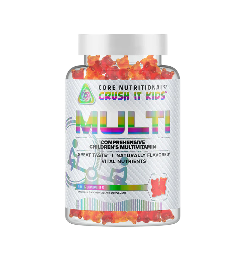 Core Nutritionals Crush It Kids Multi Multivitamin Gummies 30 Servings - Vitamin A 630mcg RAE | Svpplements