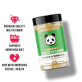 Panda Premium Multivitamin & Mineral Complex Capsules 30 Servings Supplement Facts - Folate 333mcg DFE | Svpplements