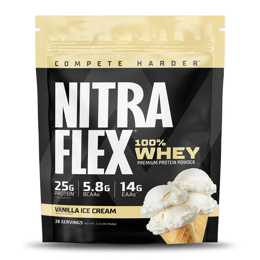 GAT Sport Nitra Flex 100% Whey Protein Powder 28 Servings Supplement Facts - Leucine 2670mg | Svpplements