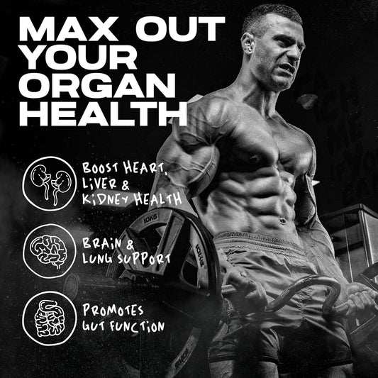 Afterdark OrganX Organ Defender Wellness Supplement Capsules 30 Servings Supplement Facts - N-Acetyl Cysteine | Svpplements