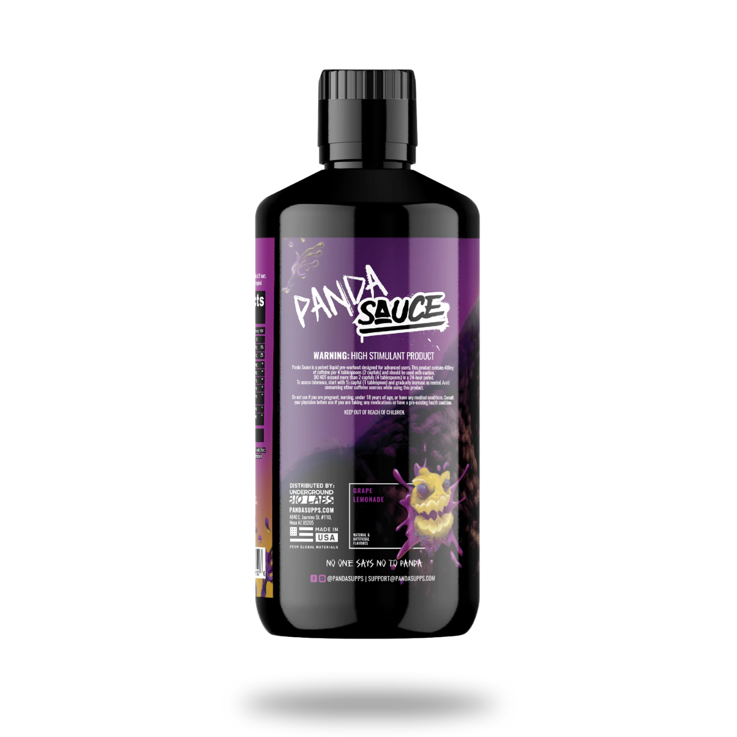 Panda Supps X Pump Sauce | Liquid Pre-Workout