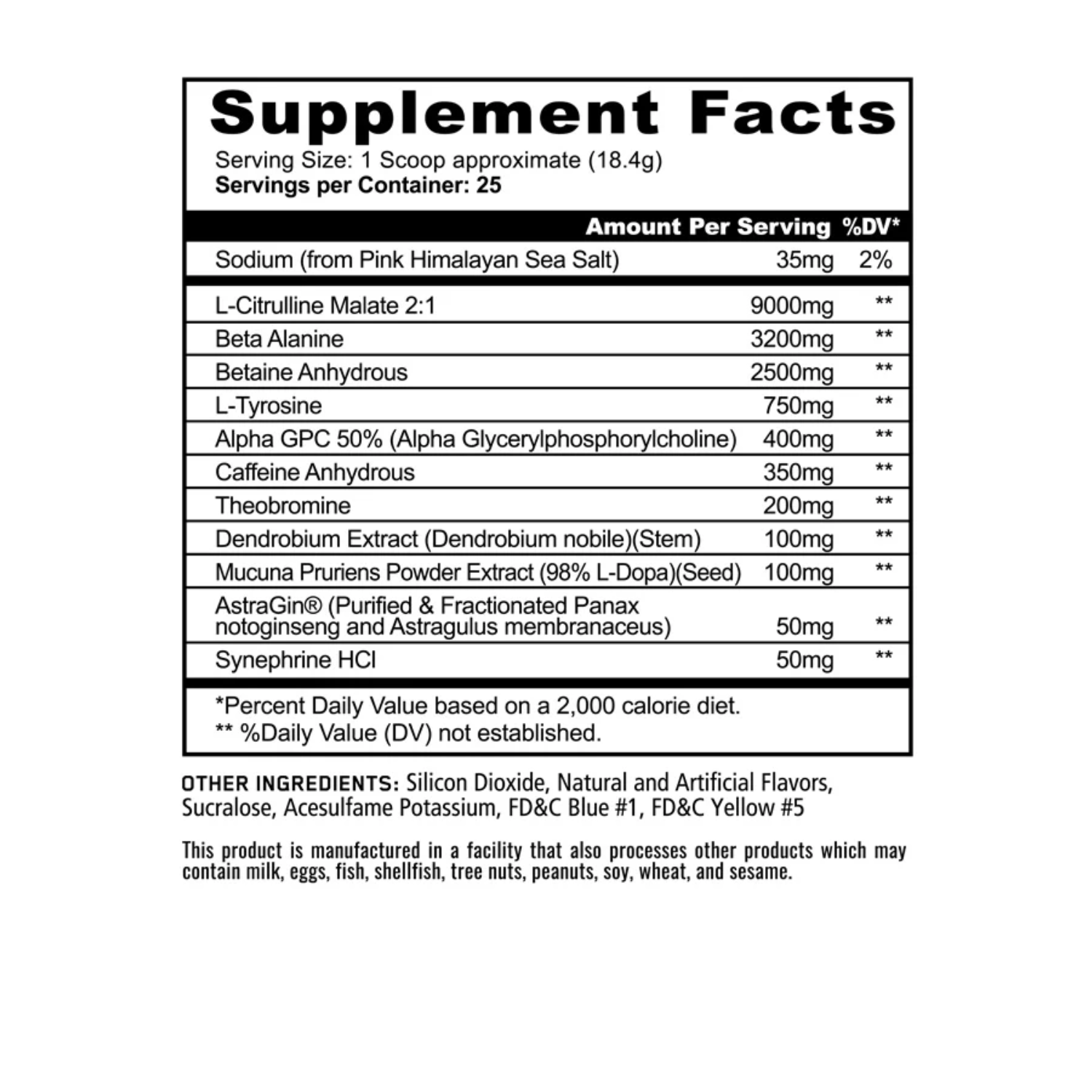 Panda Supps | Pandamic | Extreme Pre-workout
