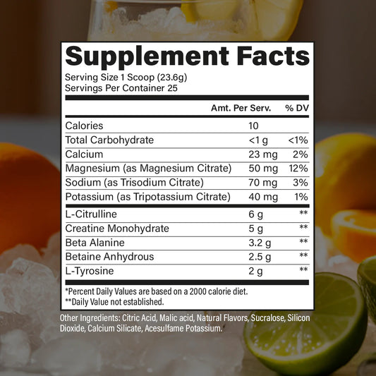 Raw Nutrition | Essential Performance Pre | 25 Servings
