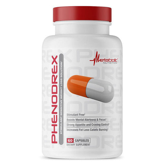 Metabolic Nutrition Phenodrex Stim-Free Pre-Workout Powder 30 Servings - Beta-Alanine 3000mg | Svpplements