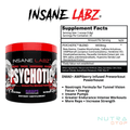 Insane Labz Insane Labz: Psychotic Preworkout - Back View | Svpplements