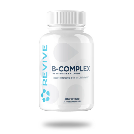 Revive B-Complex Vitamin Capsules 60 Servings - Thiamin (Vitamin B1) 100 mg | Svpplements