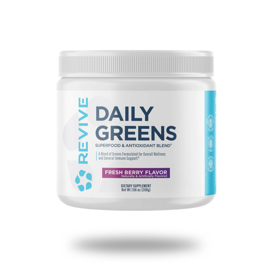 Revive Daily Greens Powder 20 Servings - Inulin 3g | Svpplements