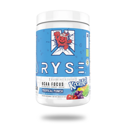 RYSE BCAA + Focus Amino Nootropic Powder 30 Servings - BCAA Blend 5g total (2:1:1 ratio) | Svpplements