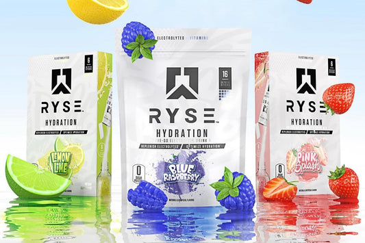 RYSE Hydration Sticks Electrolyte Supplement Packets 16 Servings Supplement Facts - Electrolytes | Svpplements